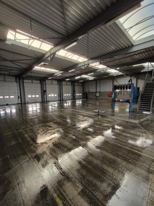 Gietvloer - werkplaats Vrasene