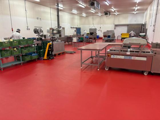 Gietvloer - vleesverwerkend bedrijf